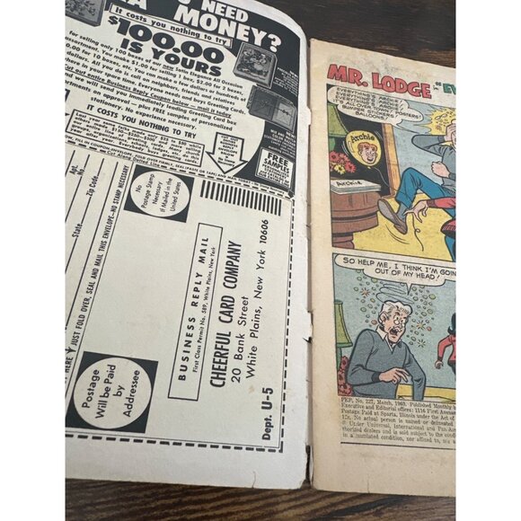 Archie Series Pep Comics #227 Vintage Collection March 1969 Bagged Boarded - Picture 8 of 9